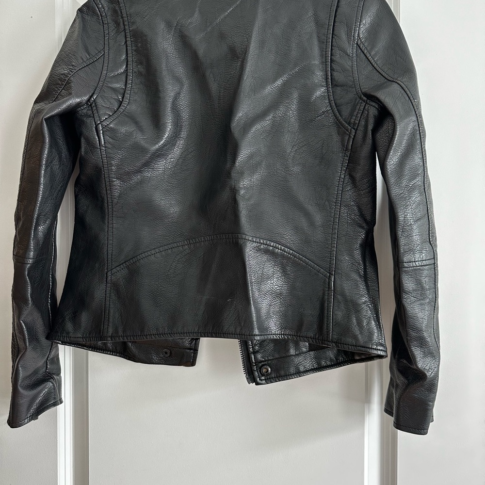 Blank NYC Women's Black Faux Leather Jacket